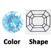 lab created aquamarine octagon