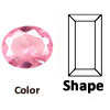 Sim Glass Pink Round  Bag