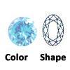 lab created aquamarine oval